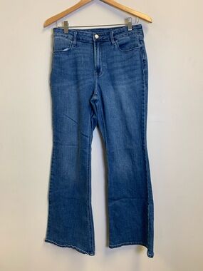 Old Navy Women's Mid-Rise Blue Flare Jeans